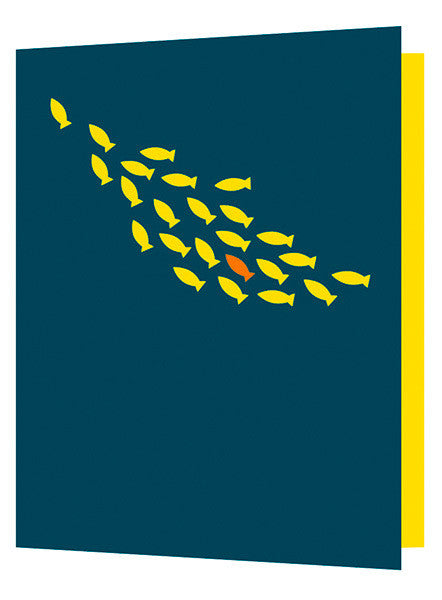 Shoal of Fish Cut-Out Card