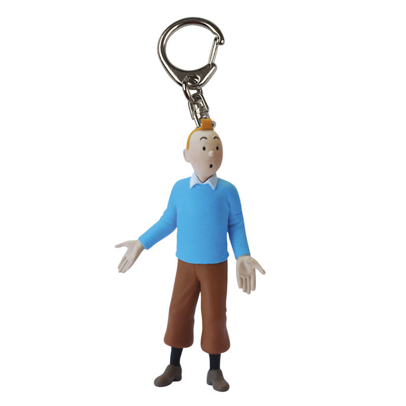 Keyring Small 5.5cm Tintin Blue Jumper
