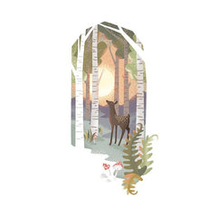Deer in the Forest Card
