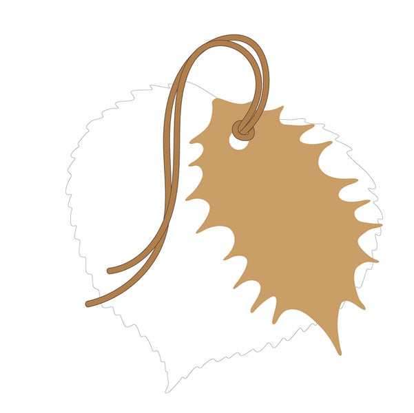 Copper Foiled Leaf Gift Tags