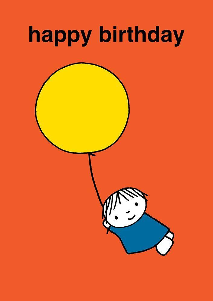 Dick Bruna Happy Birthday Balloon Card