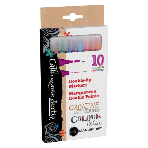 Calligraphy Double Tip Markers Pack Of 10