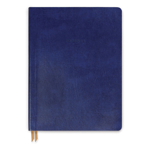 Bonded Leather Journal - Medium Blue