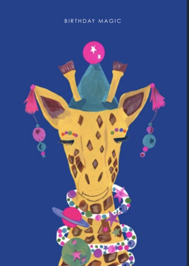 Magic Party Giraffe Card