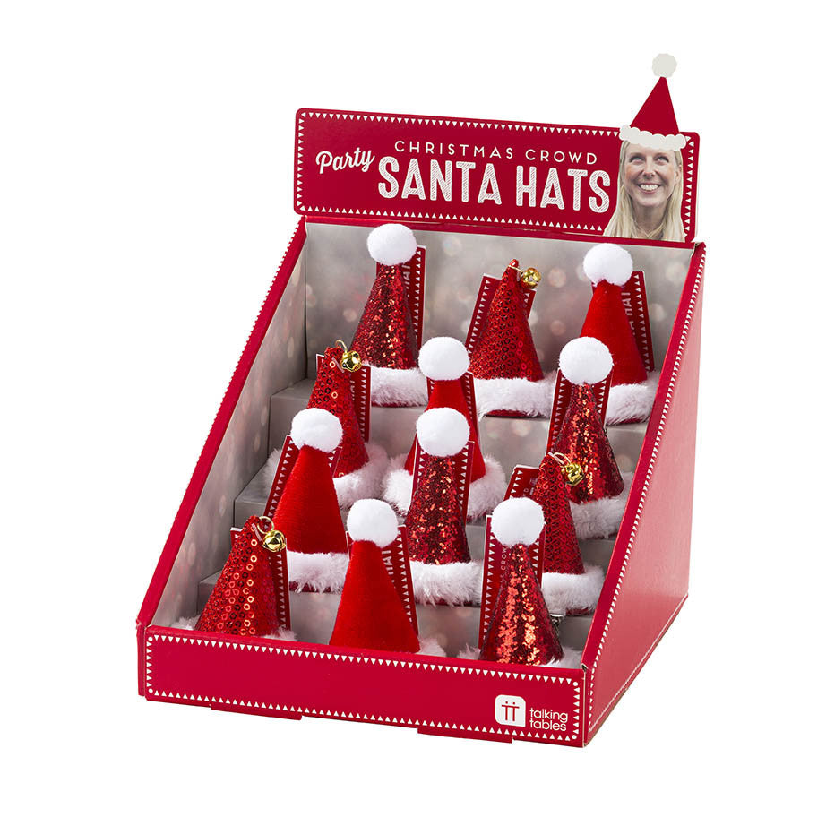 Mini Santa Hat Hair Clip