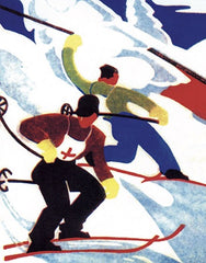 Ski Race Pack of 5 Christmas Cards