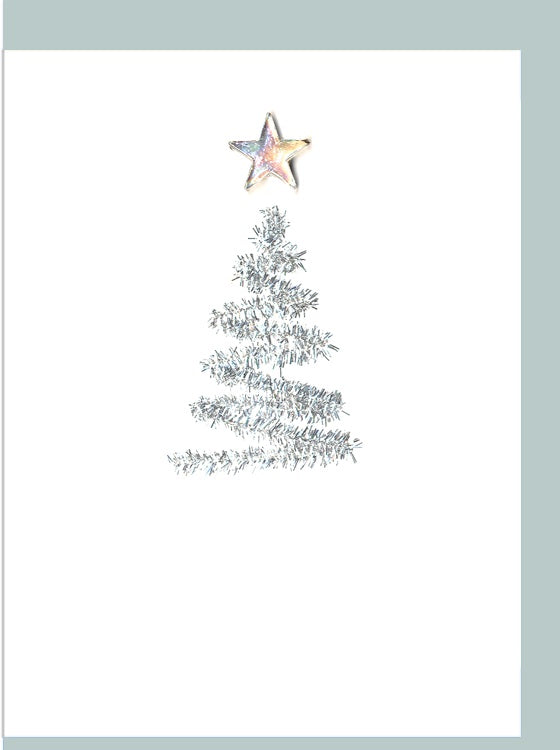 Glitter Glass Tree Christmas Card