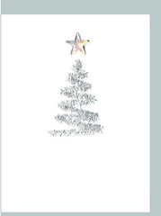 Glitter Glass Tree Christmas Card