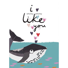 Whaley Like You Valentine's Card