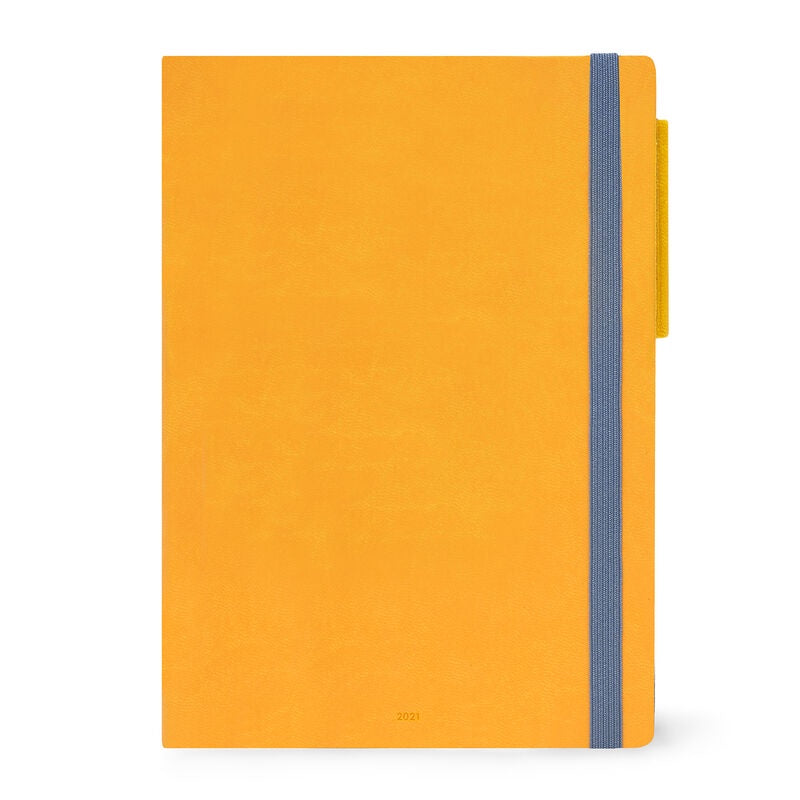 Large Daily Diary 2021 Yellow