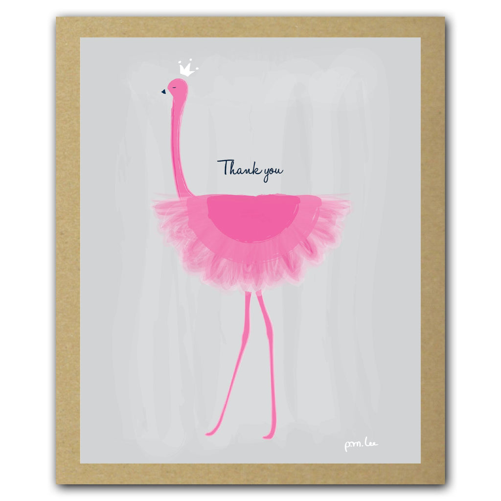Her Majesty Flamingo Thank You Card Pack
