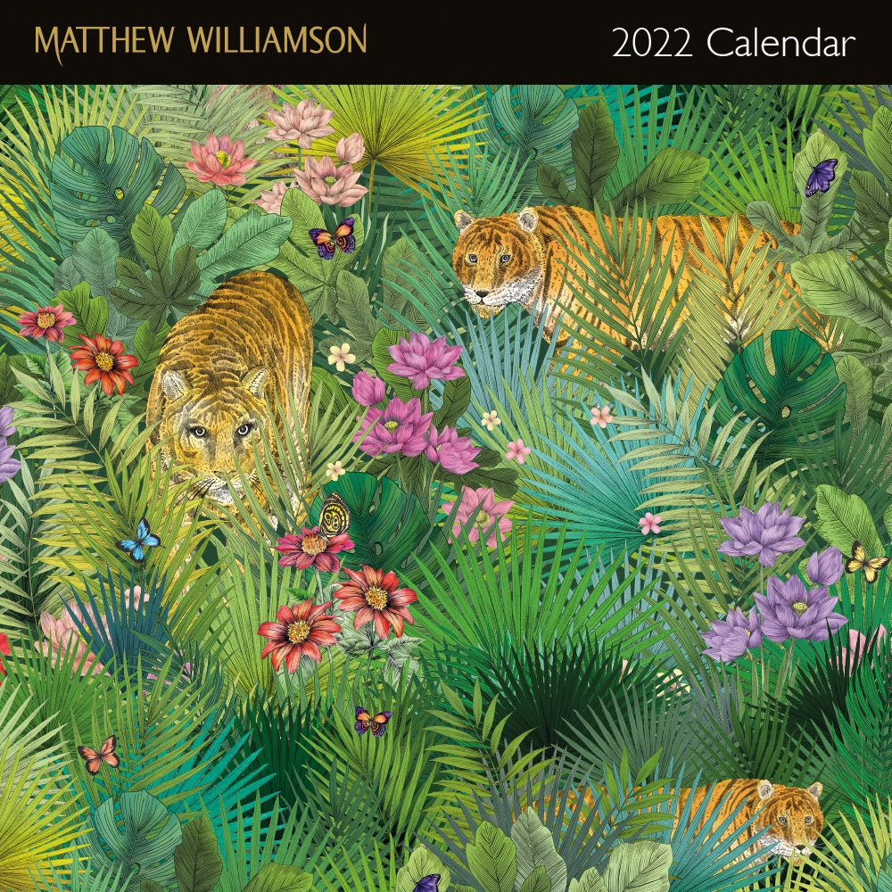 2022 Matthew Williamson Design Collection Wall Calendar