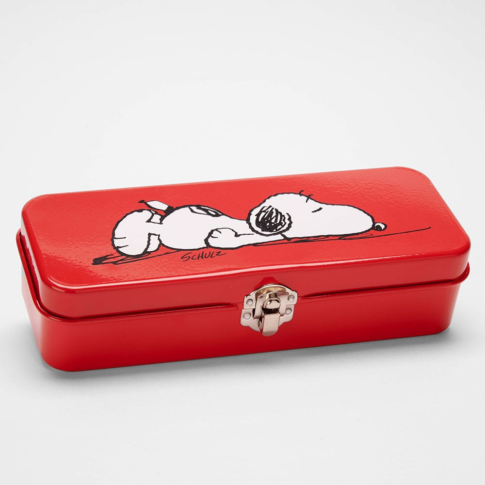 Snoopy Red Pencil Tin