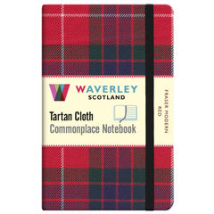 Tartan Cloth Notebook - Fraser Modern Red