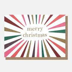 Rainbow Burst Pack of Ten Christmas Cards