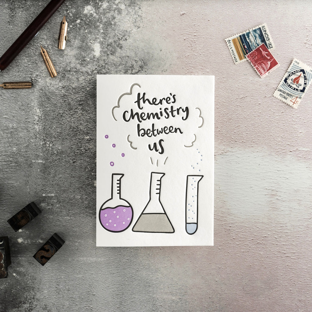 There's Chemistry Between Us Card