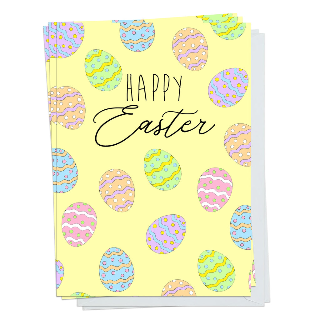 Happy Easter Eggs Pack Of 5 Cards