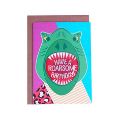Have A Roarsome Birthday T-Rex Birthday Card