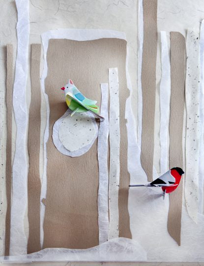 Finches Pop Out Card
