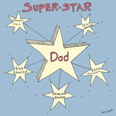 Super-Star Dad Card