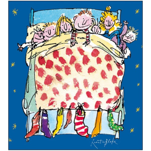 Waiting For Santa Quentin Blake Charity Pack of 5 Christmas Cards