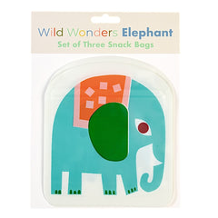 Wild Wonders Elephant Set of 3 Snack Bags