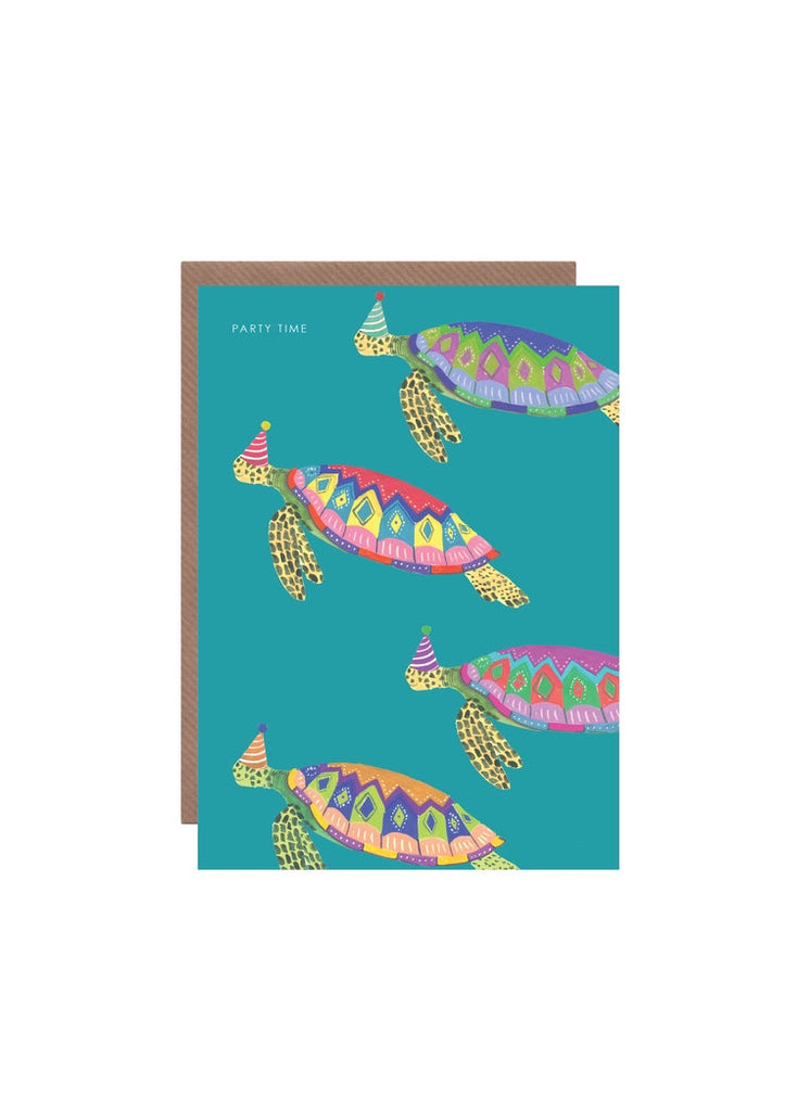 Party Time Turtles Card
