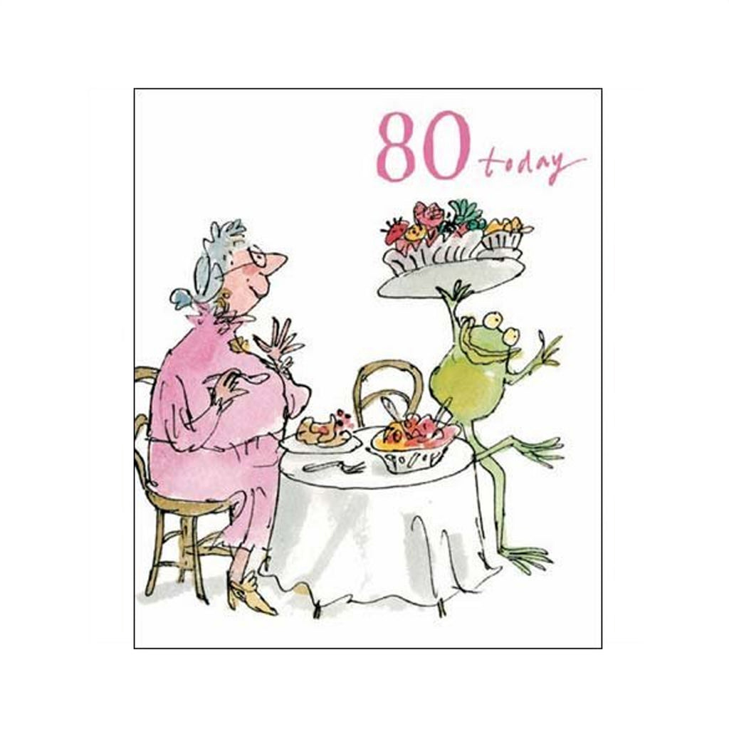 80 Today Quentin Blake Birthday Card