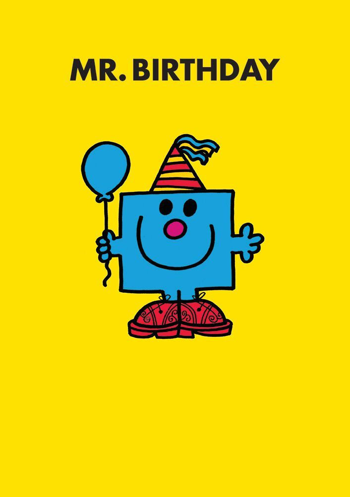 Mr Men Mr Birthday Card