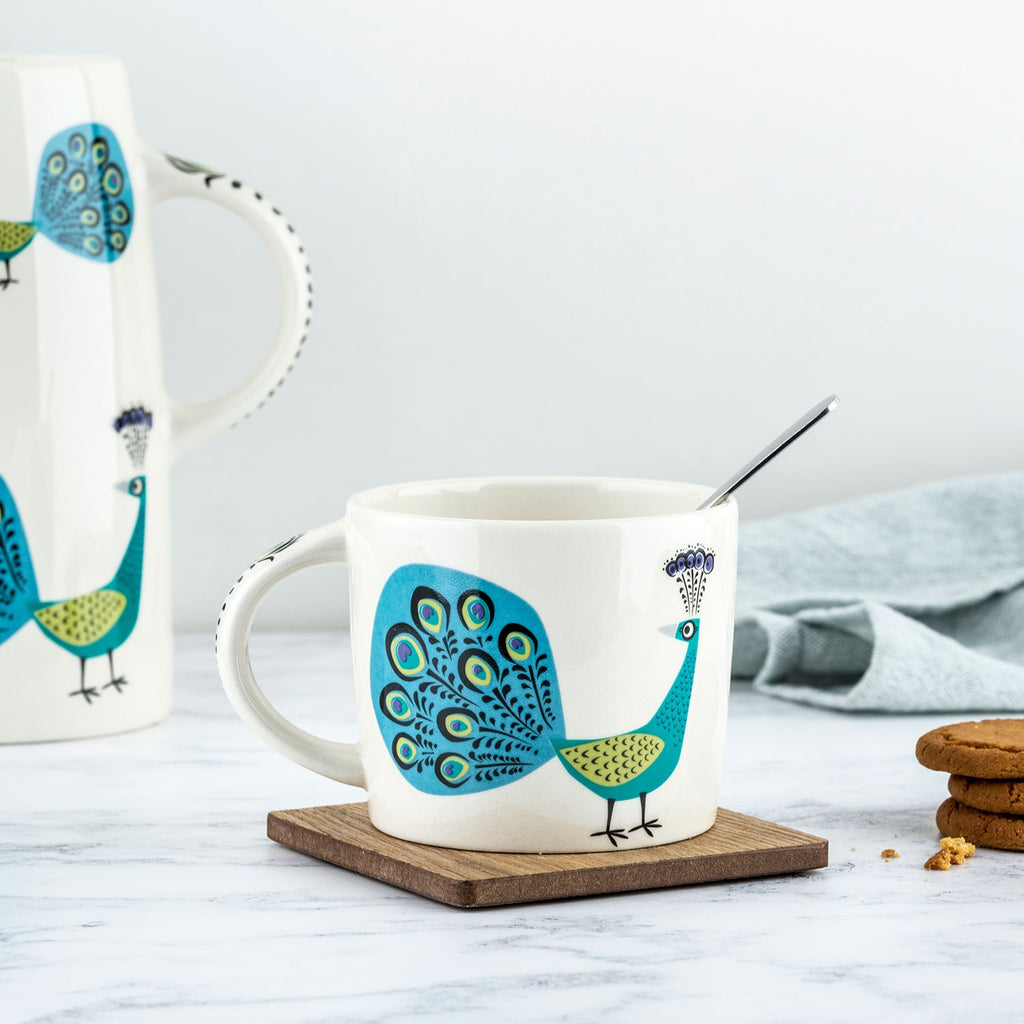 Ceramic Peacock Mug