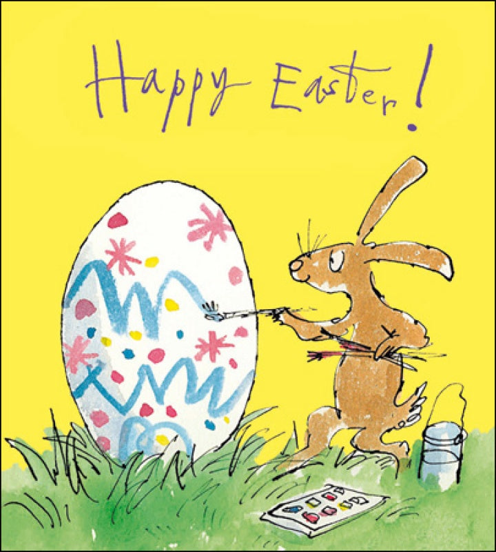 Quentin Blake Egg Painting Easter Card