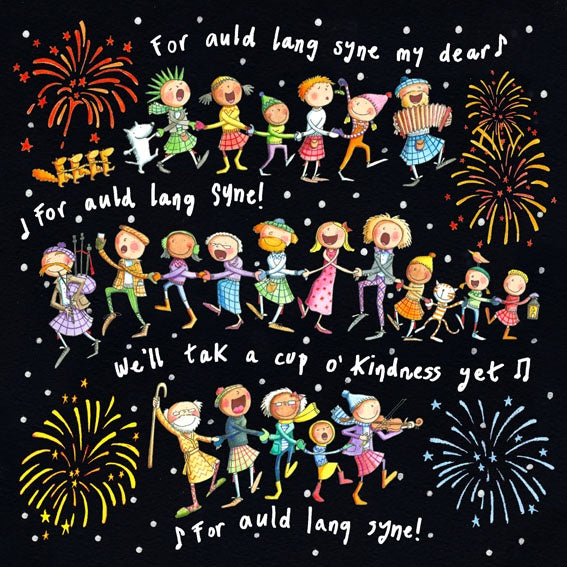 Auld Lang Syne Pack of Christmas Cards