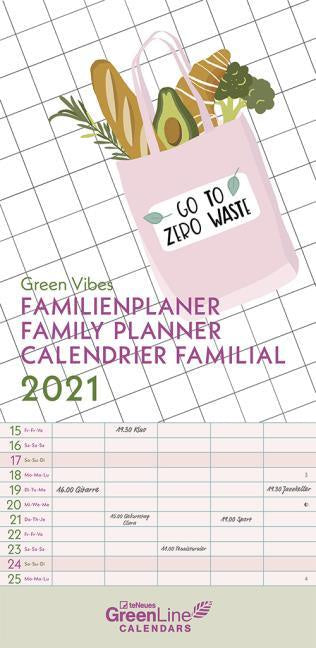 Green Vibes 2021 Family Planner