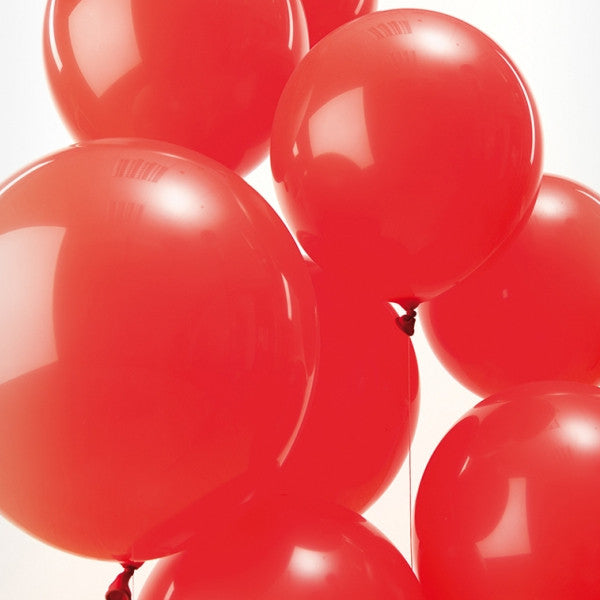 Red Pack of 12 Balloons