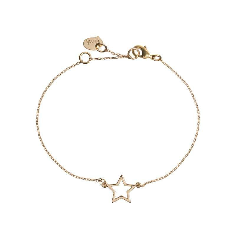 Star Outline Bracelet Gold