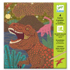 When Dinosaurs Reigned Scratch Boards