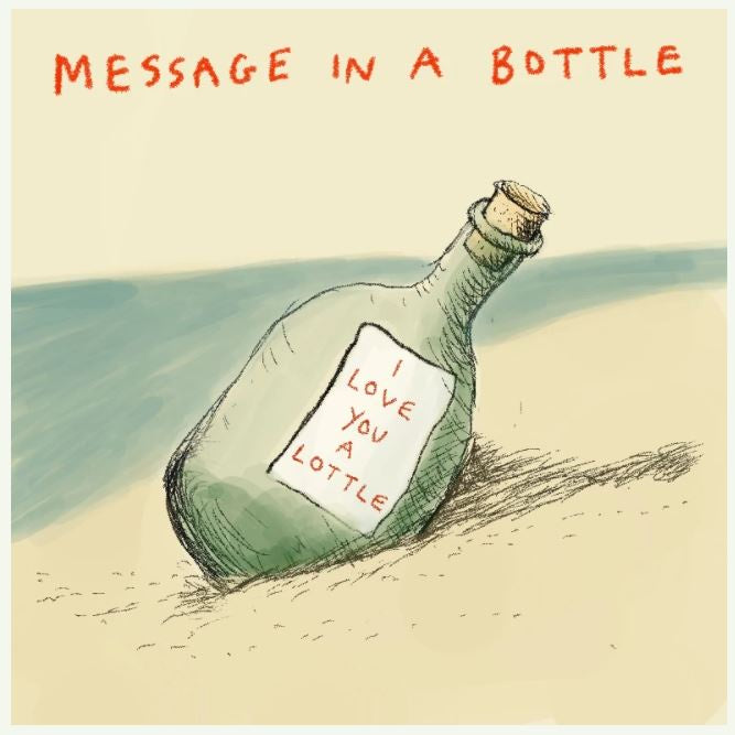 Message In A Bottle Card