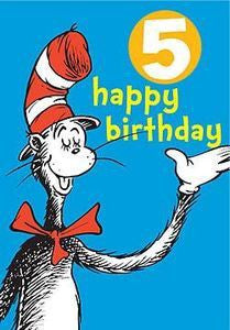 The Cat in the Hat Five Badge Card