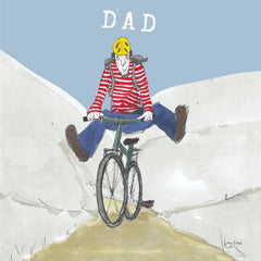 Dad on Bike Card