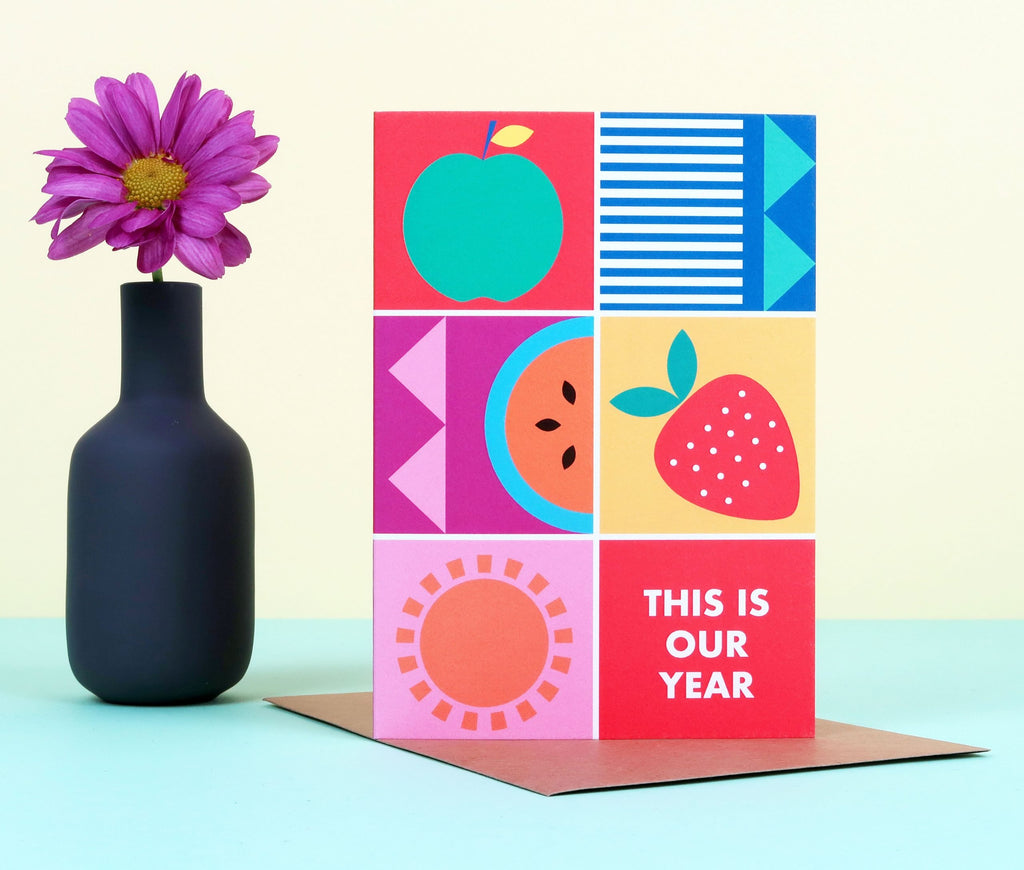This is our Year Colour Block Card