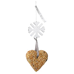 Hello Winter Snowflake Bird Food Ornament