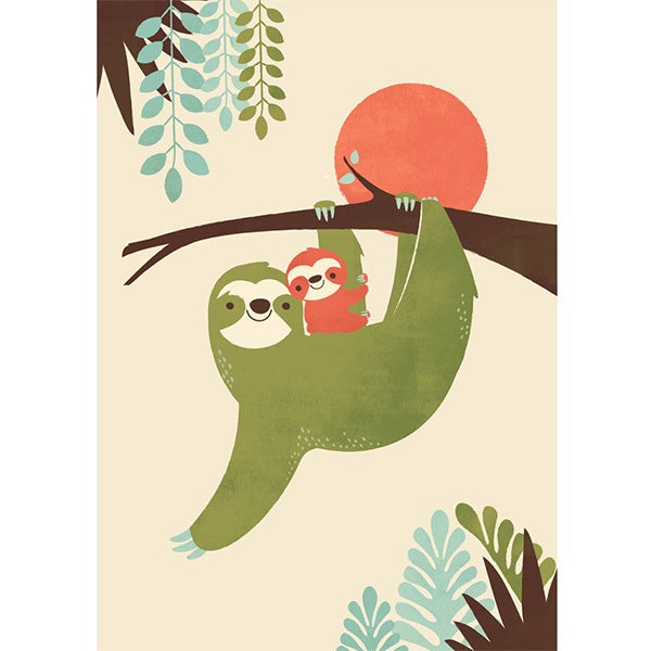 Mama Sloth Card