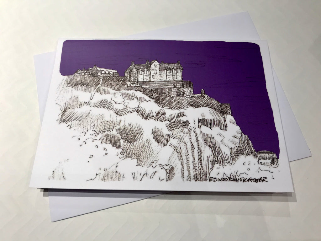 Edinburgh Castle Sketch Card