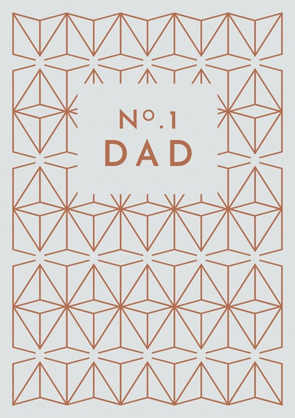 No1 Dad Patten Card
