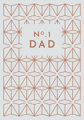No1 Dad Pattern Card
