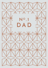 No1 Dad Patten Card
