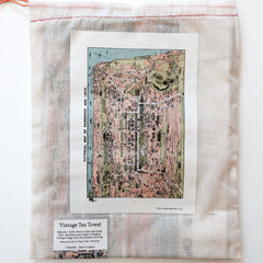 Vintage Map of Edinburgh and Leith Tea Towel