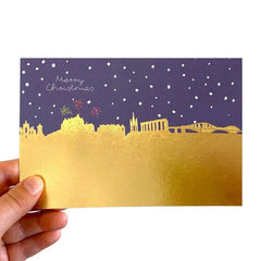 Edinburgh Skyline Christmas Card