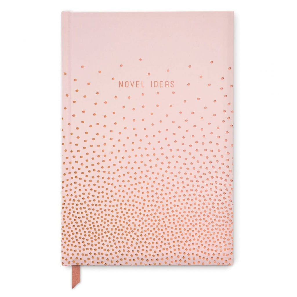 Novel Ideas Copper Dots Hard Cover Pink Journal