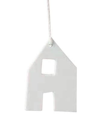 Barn Porcelain Hanging Ornament